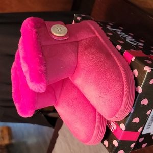 Toddler Fuscia Winter Fur Boots